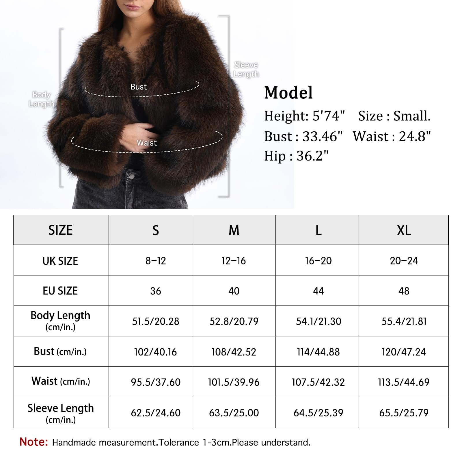 Шуба Amazhiyu, плюшевая, фото №3