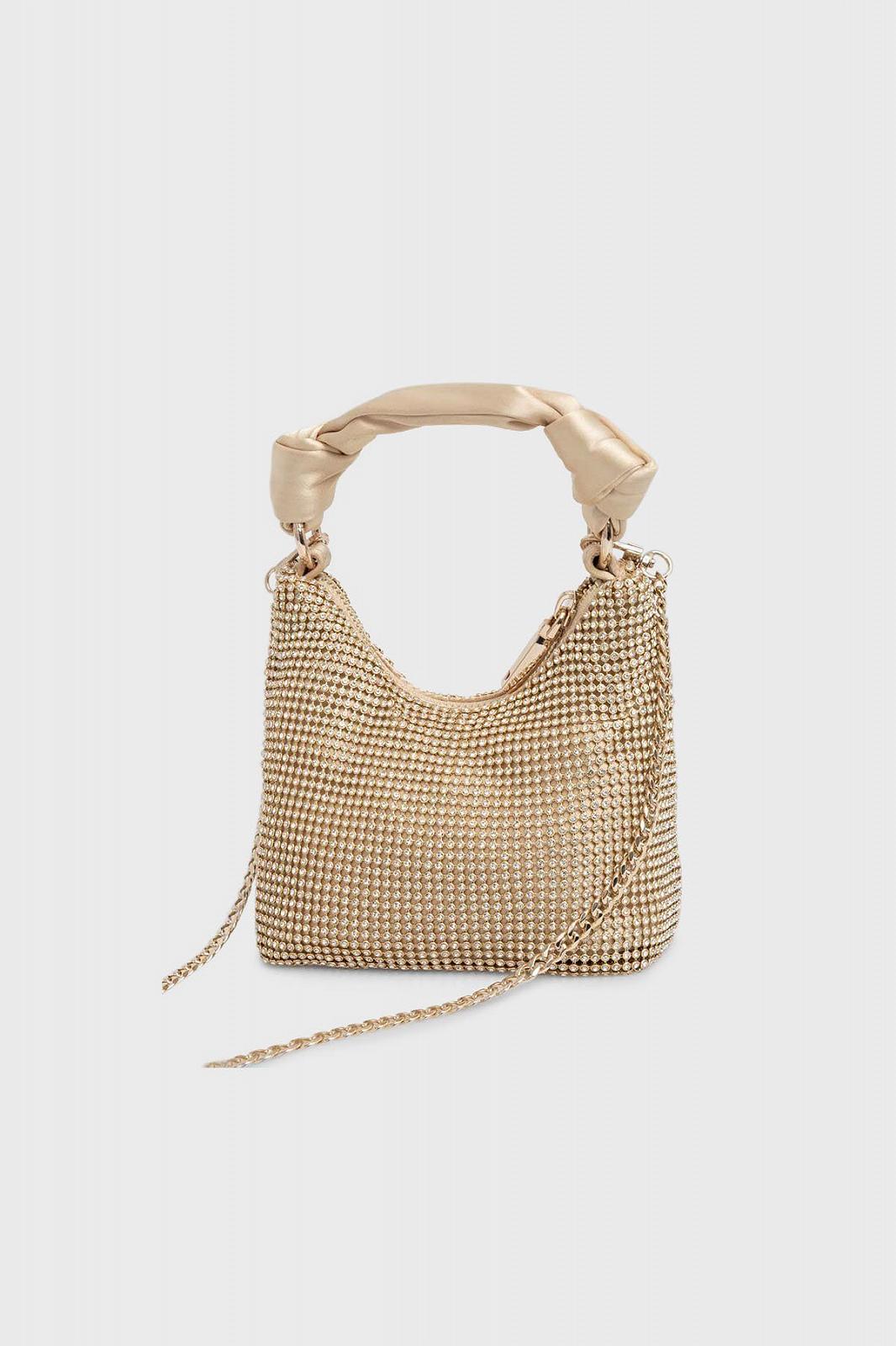 Женская сумка GUESS Hobo Mini Gold, фото №3