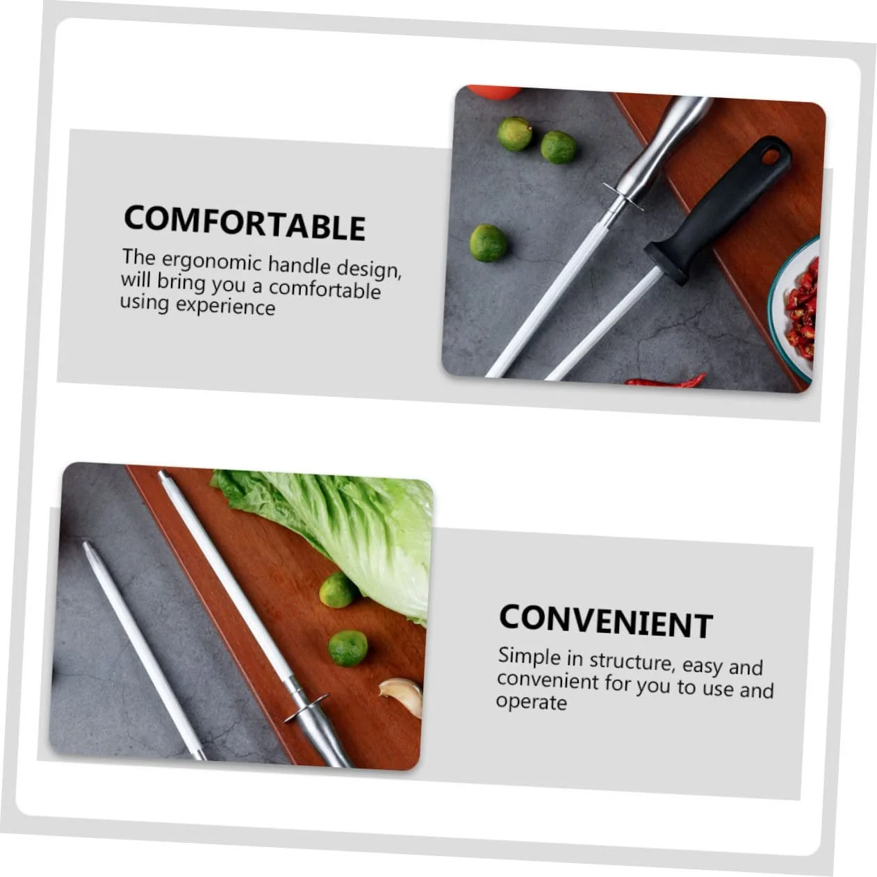 Мусат Cabilock сталевий з обробкою з вольфрамової сталі професійний, фото №6