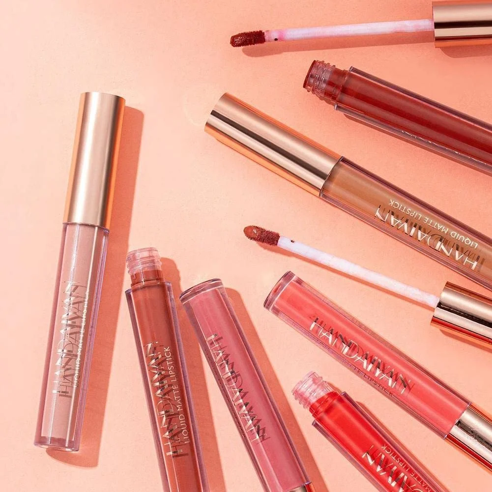 Матовий Блиск для губ Nudebraun Q9P2 Червоний, фото №7