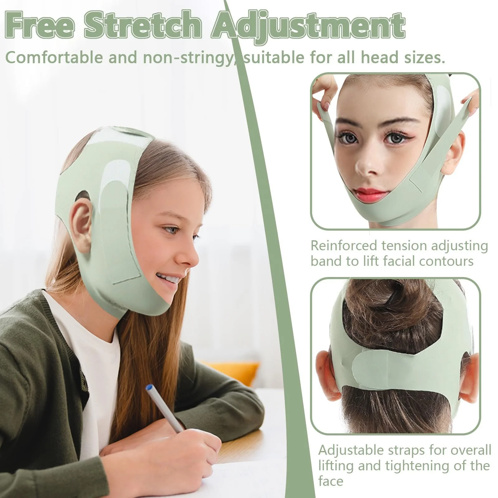 Ремешок против храпа Huakaile, дышащий, регулируемый, удобный для сна., фото №3