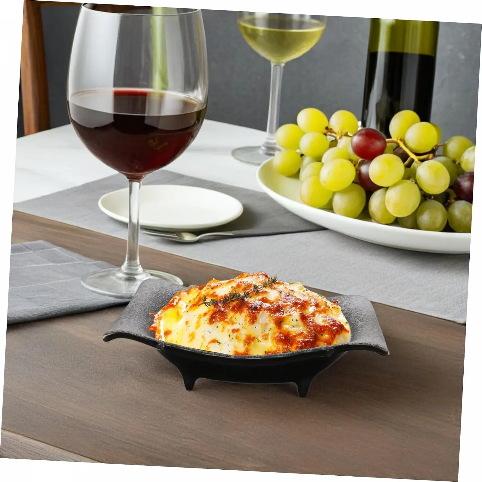 Форма для запекания керамическая прямоугольная в японском стиле с ручками термостойкая для лазаньи и жаркого, фото №7