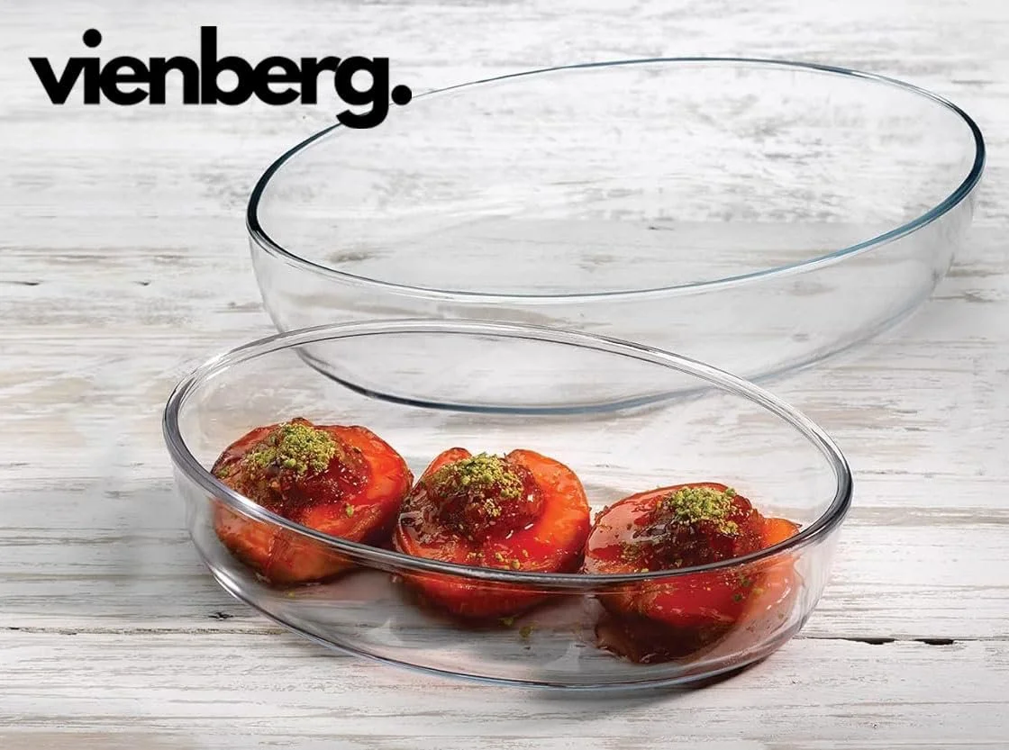 Набор форм для запекания Borcam Vienberg 2 шт. стеклянные овальные, фото №5