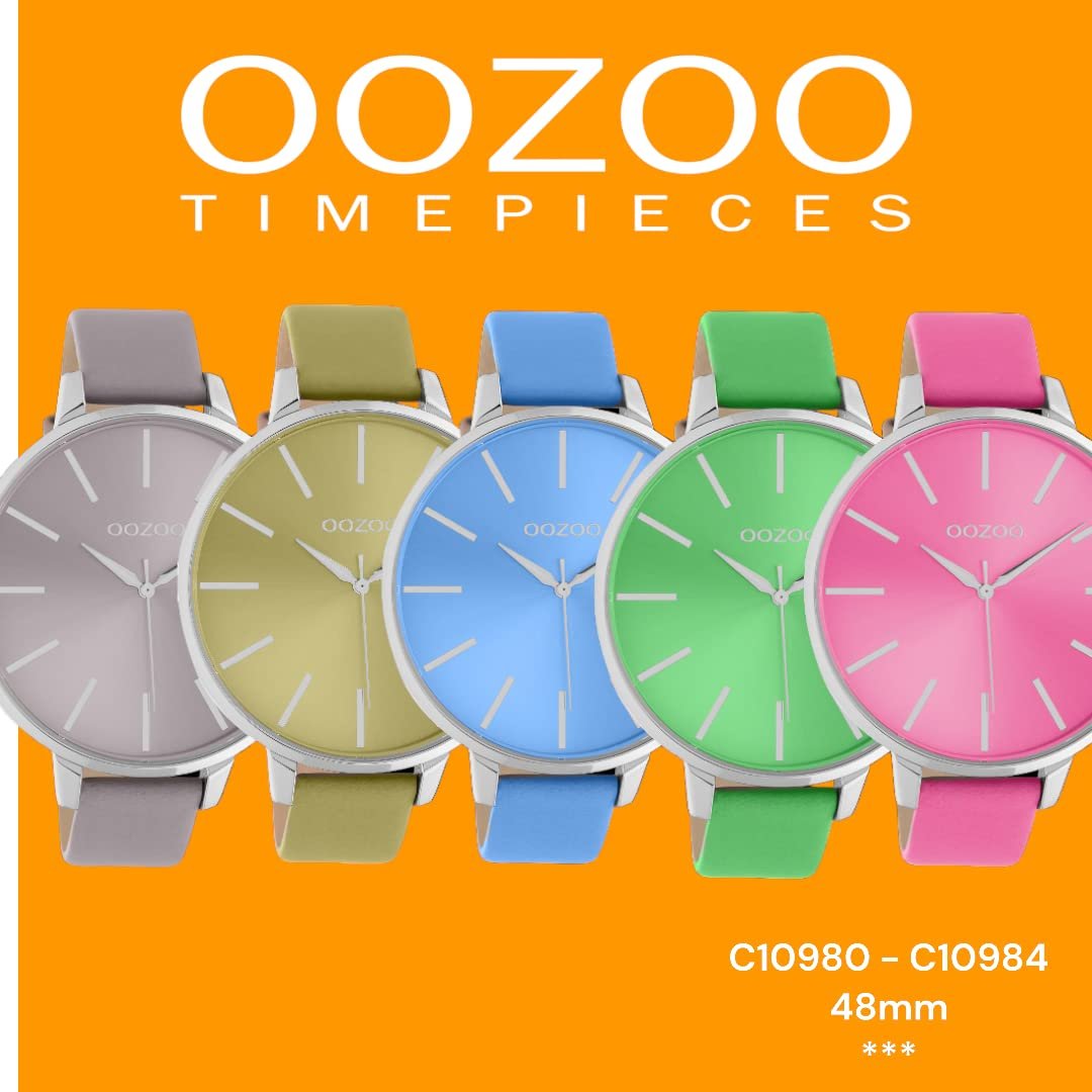 Винтажные Женские Часы Oozoo C Кожаным Ремешком 16 мм Круглые, фото №4