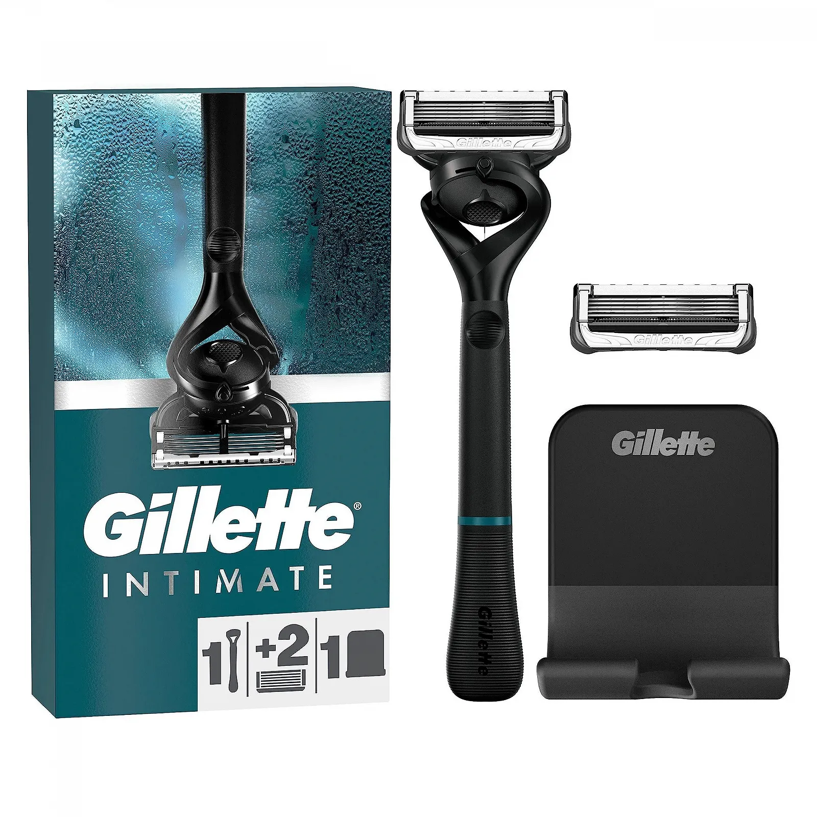 Бритва Gillette Intimate набор с 2 лезвиями и кремом для бритья (177 мл), фото №2