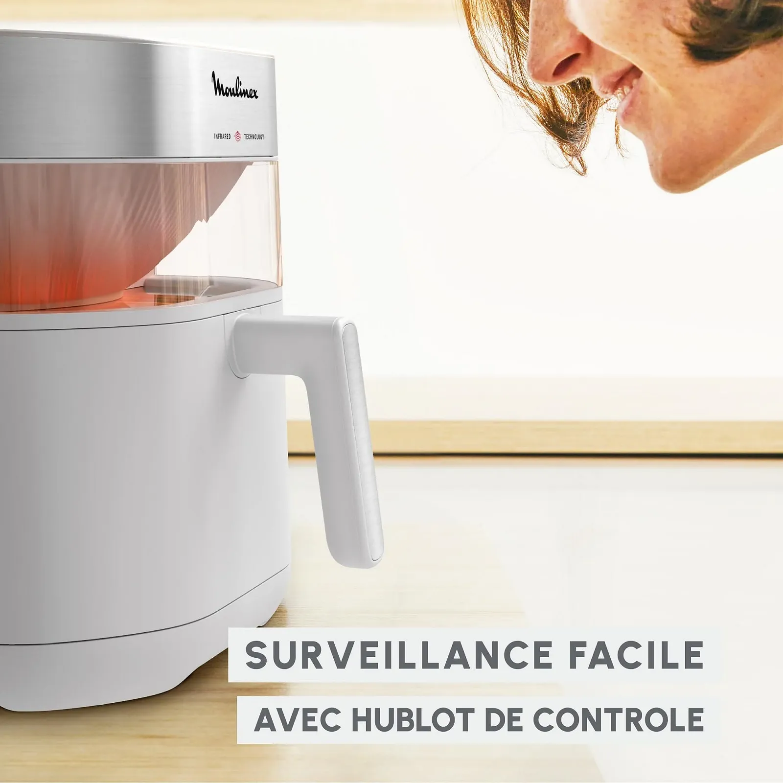 Мультипіч Moulinex Easy Fry Infrared EZ831G 7 л інфрачервона технологія 8 режимів з оглядовим вікном, фото №6 Мультипіч Moulinex Easy Fry Infrared EZ831G 7 л інфрачервона технологія 8 режимів з оглядовим вікном, фото №6