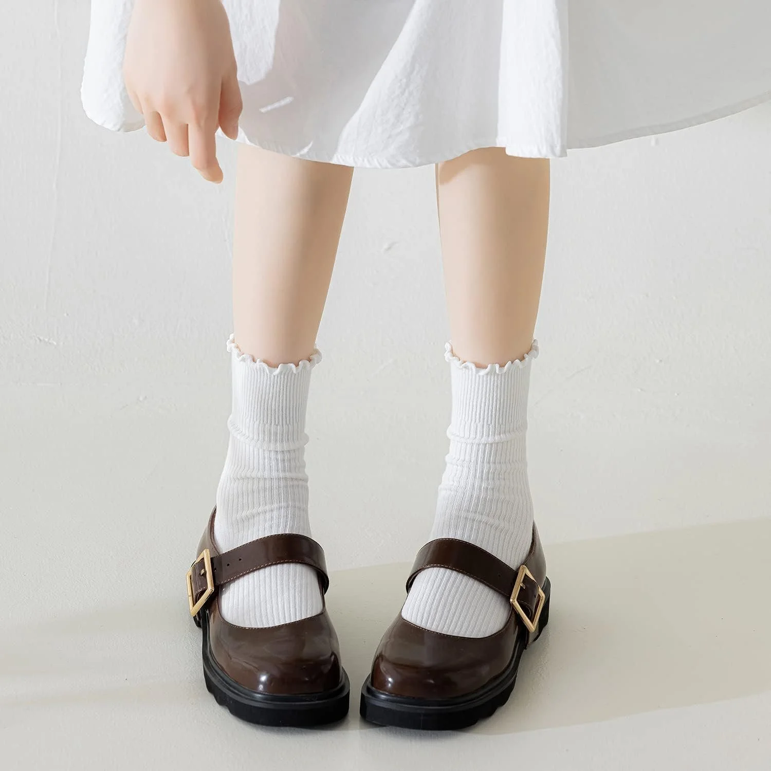 Носки DRESHOW Хлопковые с рюшами 6 пар, фото №4