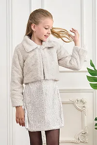 Болеро для дівчат, м'яка штучна хутряна куртка synthetic.ua - Фото 1