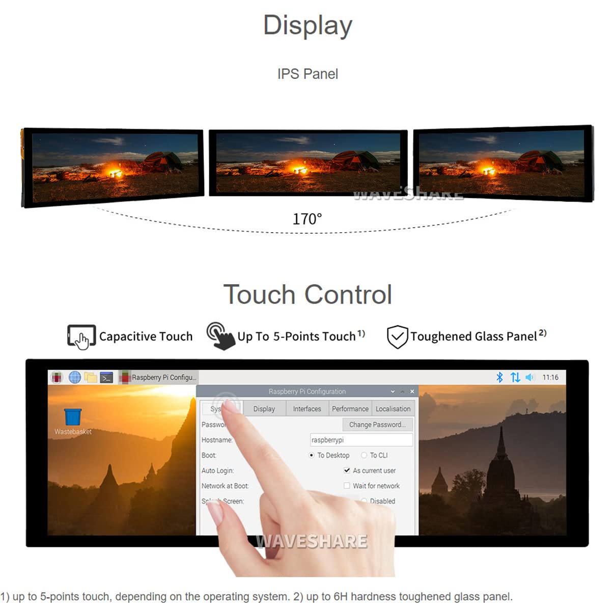 Монитор Waveshare HDMI LCD 7.9 inch IPS 400 x 1280, фото №7