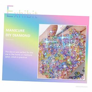 Mikinona Home Decor 2 коробки Аксессуары для ногтей Набор для маникюра DIY Украшения для маникюра Маленькие бриллиантовые украшения из смолы для ногтей Разноцветные бриллианты для самостоятельного изготовления ногтей synthetic.ua - Фото 1