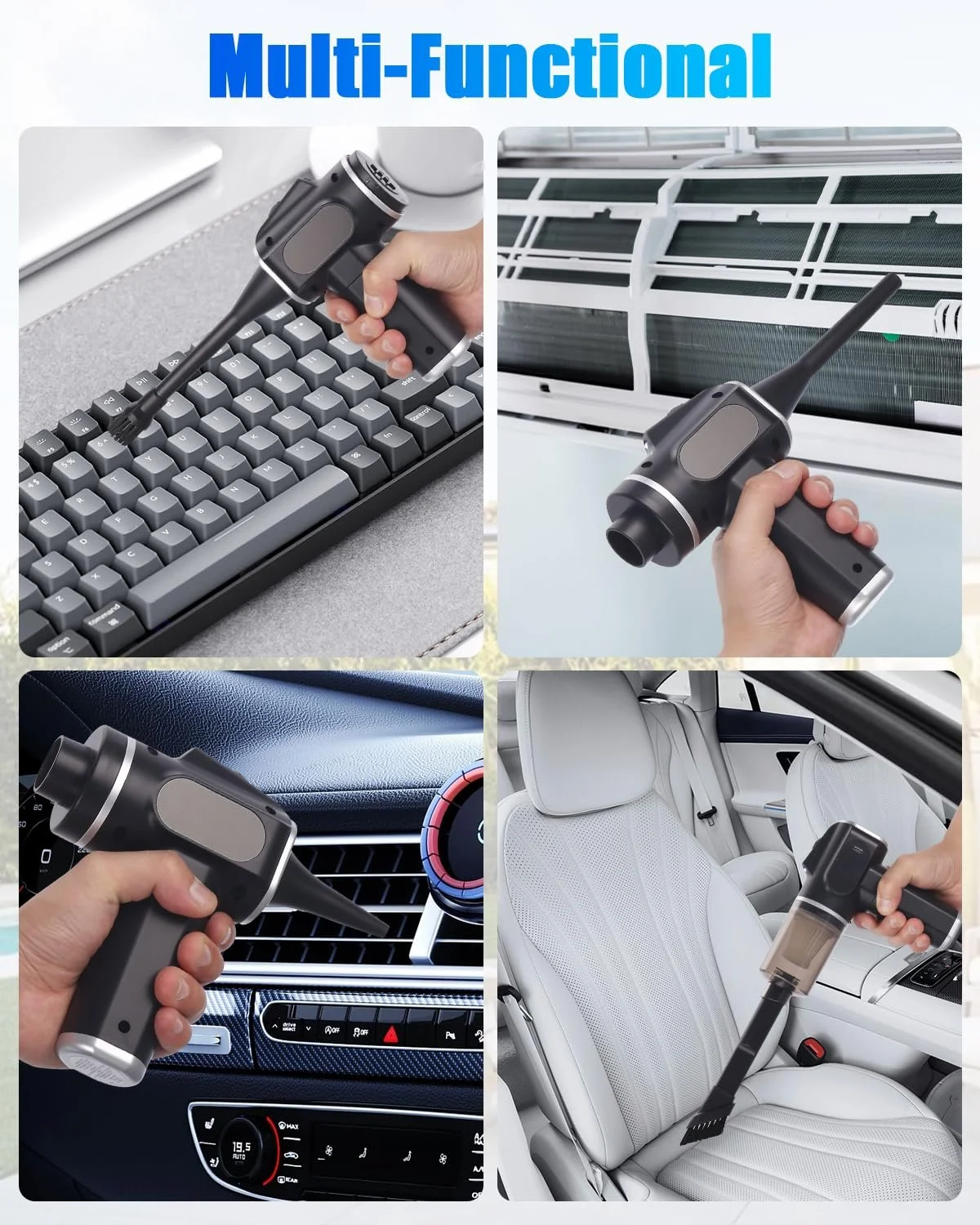 Електрична повітродувка 50000 RPM з LED підсвіткою та насадками, фото №4 Електрична повітродувка 50000 RPM з LED підсвіткою та насадками, фото №4