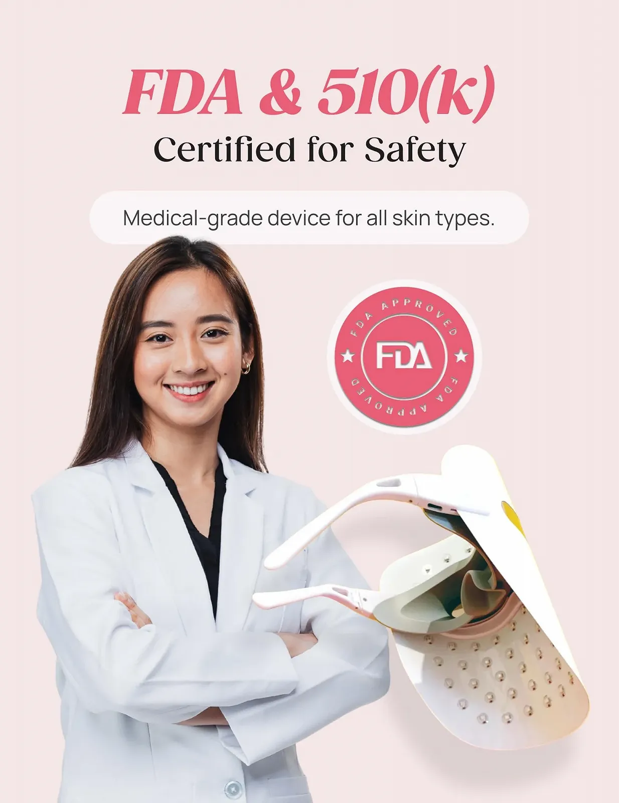 LED Маска Peachaboo Red Light Therapy 3 Режими Червоне та Синє світло, фото №2 LED Маска Peachaboo Red Light Therapy 3 Режими Червоне та Синє світло, фото №2