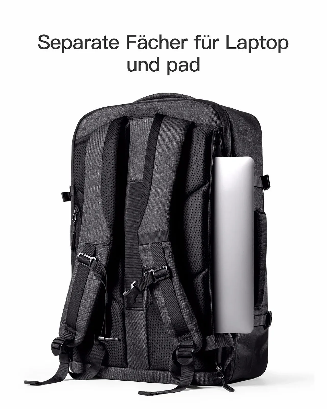 Рюкзак для ноутбука Inateck 38,5-46,2 л Expandable 15,6 дюйма Splashproof, фото №5