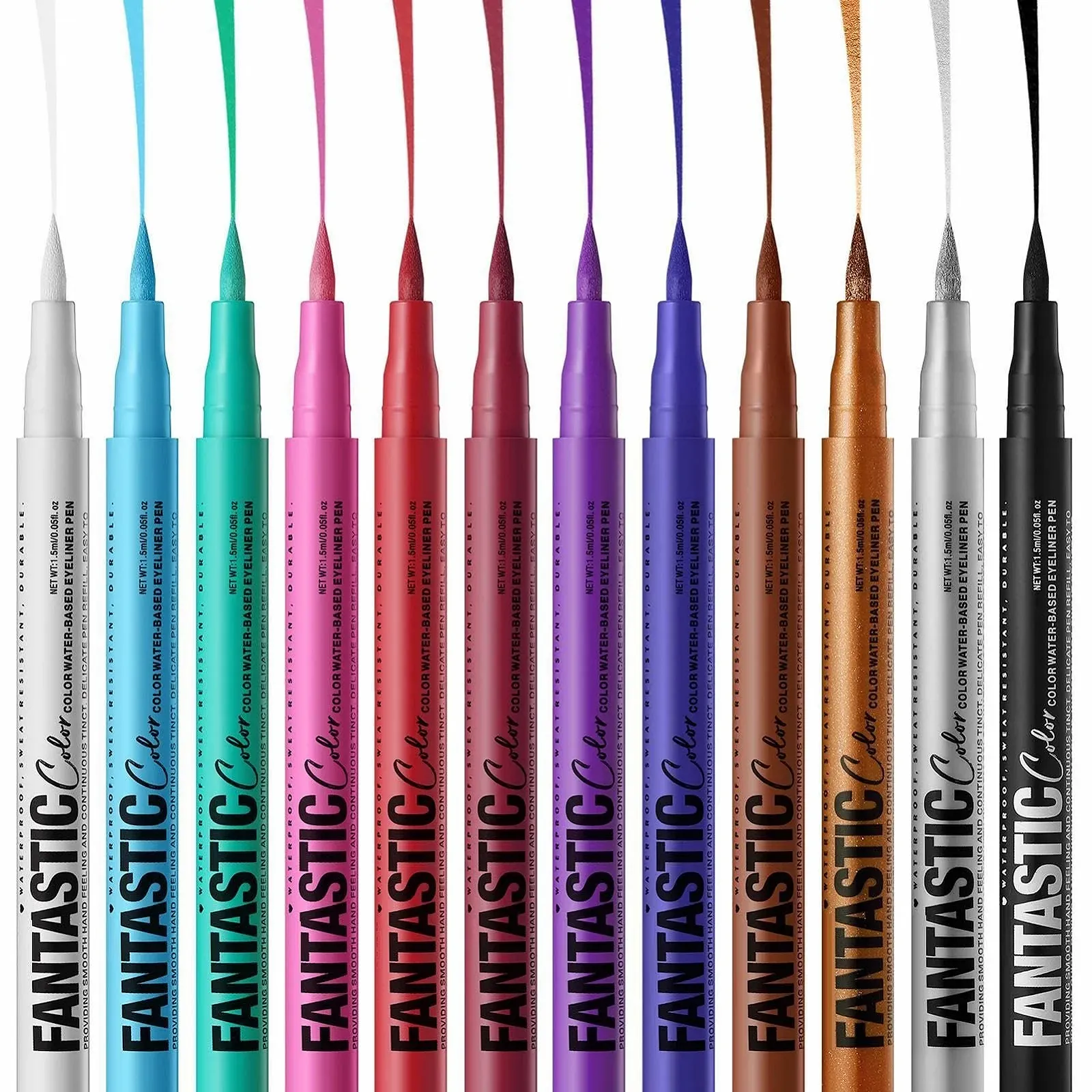 Набір підводок для очей Різні кольори водостійка Не розмазується, фото №7 Набір підводок для очей Різні кольори водостійка Не розмазується, фото №7