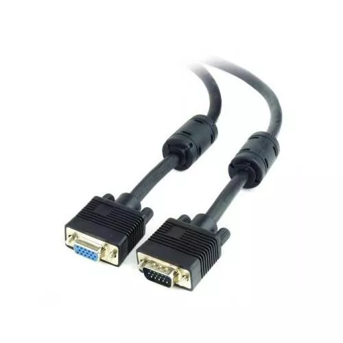 Кабель мультимедийный VGA M/F 3.0m Cablexpert (CC-PPVGAX-10B), фото №1