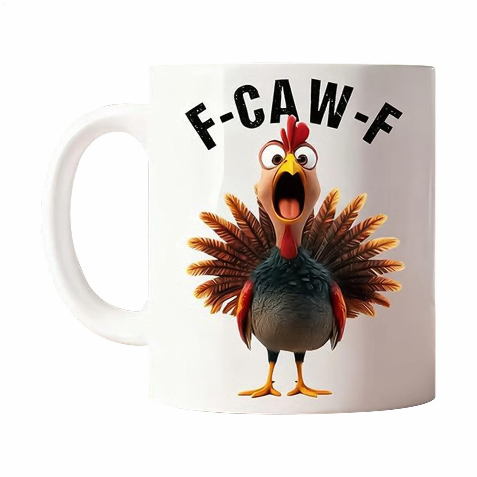 Кружка Кофейная Huhn Керамическая с рисунком курицы 350 мл, фото №1