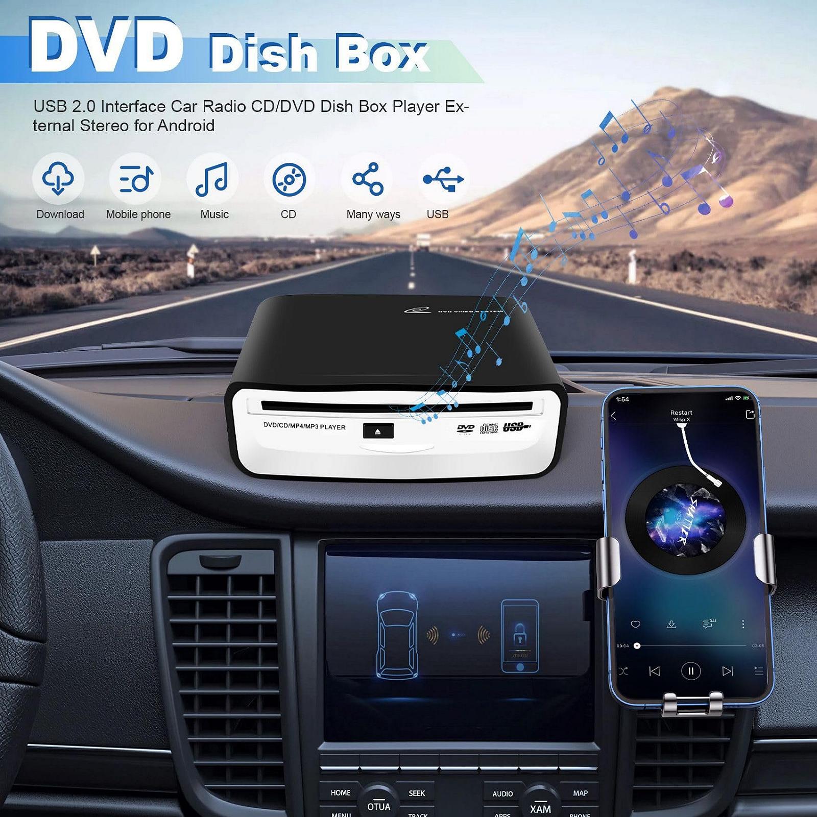 CD/DVD-програвач Liseng USB 2.0 Зовнішня стереосистема для Android, фото №4