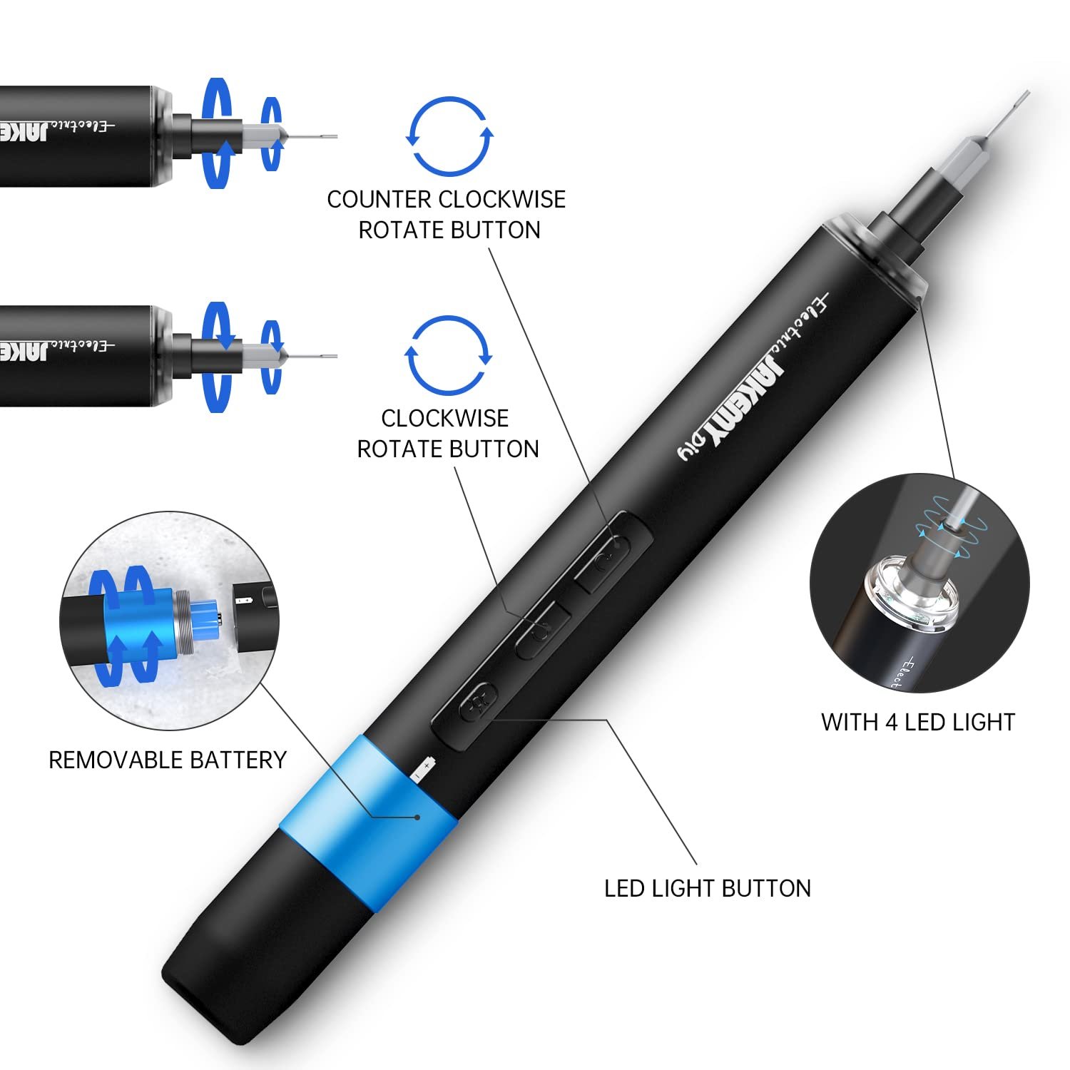 Електрична викрутка Jakemy 42 в 1, фото №3