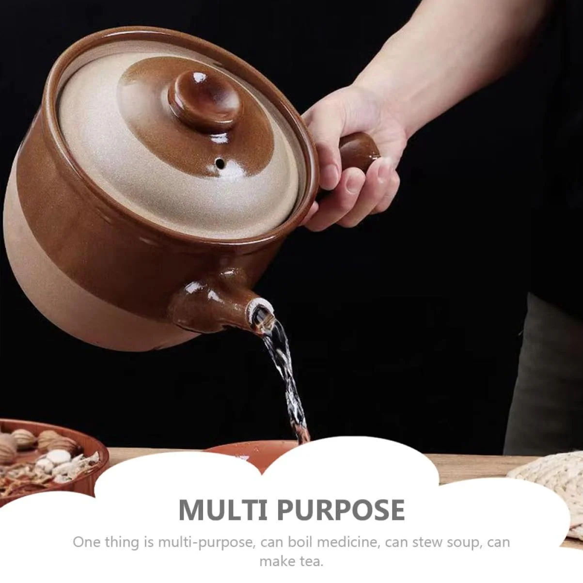 Ківш традиційний китайський термостійкий для відкритого вогню універсальний, фото №4