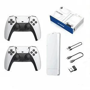 Купити Игровая мини консоль HDMI M15 GAME STICK 4K 64GB 20000 бесплатных игр два беспроводных контроллера белая PS1 - Фото 1 Игровая мини консоль HDMI M15 GAME STICK 4K 64GB 20000 бесплатных игр два беспроводных контроллера белая PS1 - Фото 1