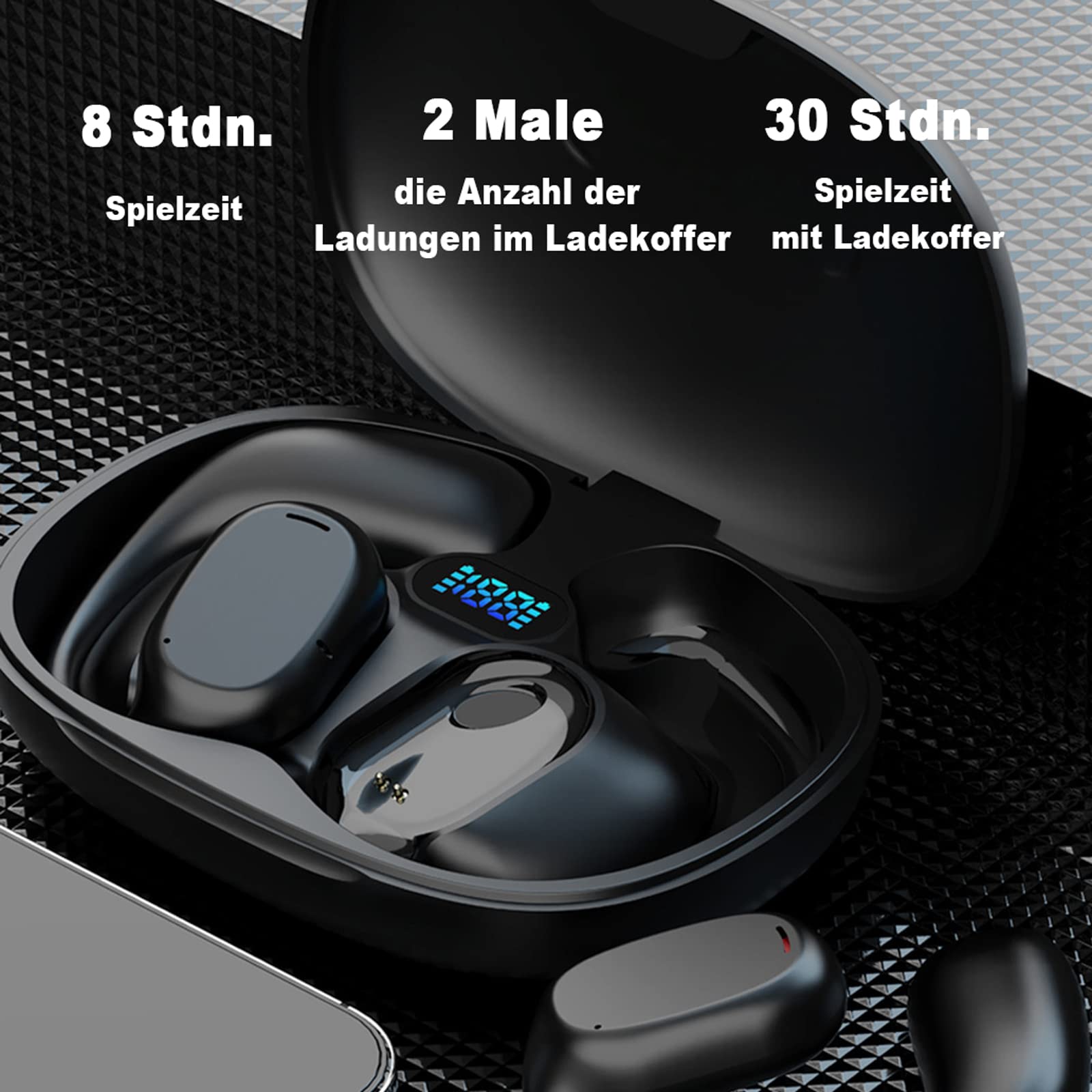 Наушники Bone Sound Air Line Bone Conduction Открытого типа Bluetooth Спортивные, фото №7