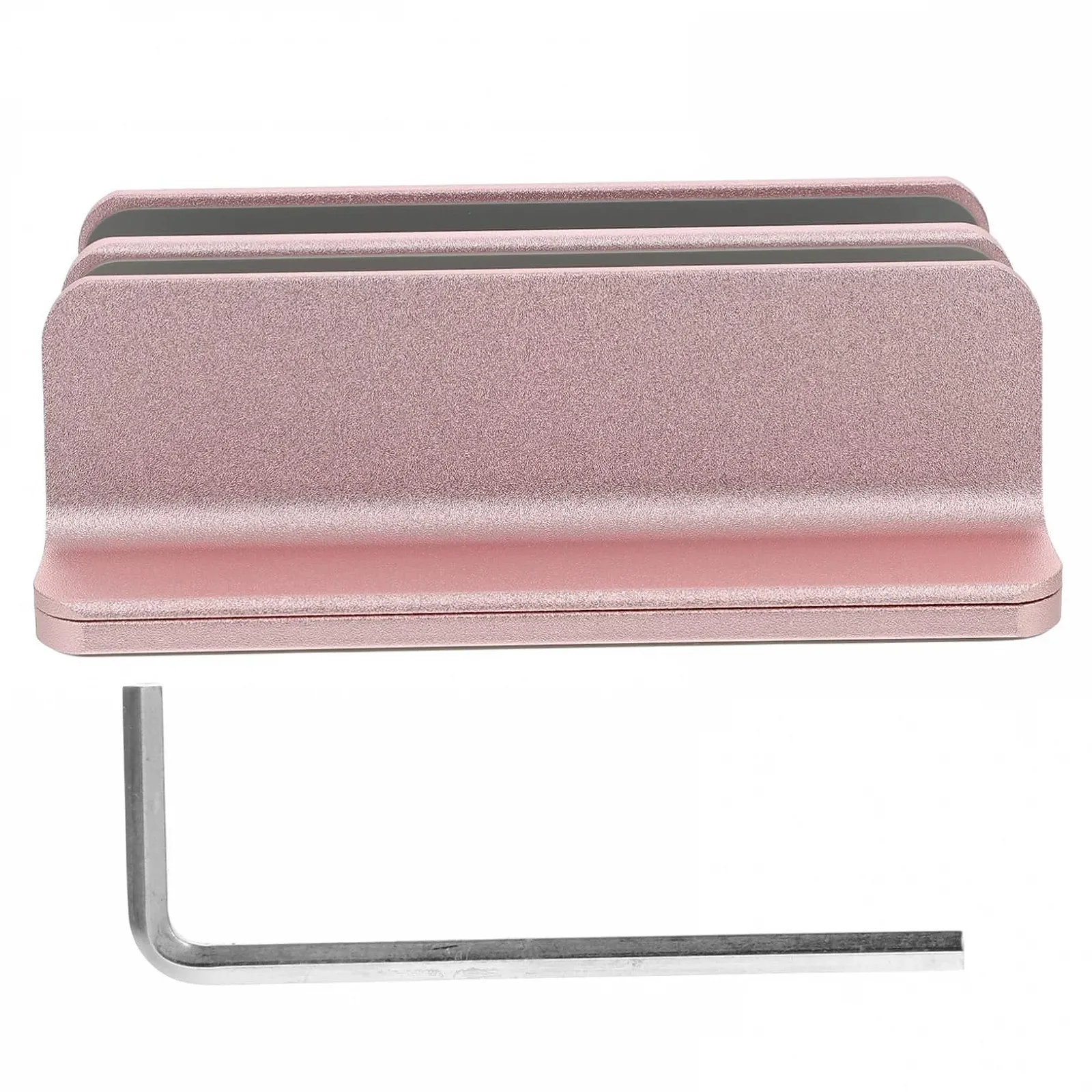 Регульована вертикальна підставка для ноутбука NUOBESTY для столу, компактна та міцна, для планшетів та смартфонів, рожеве золото, фото №1