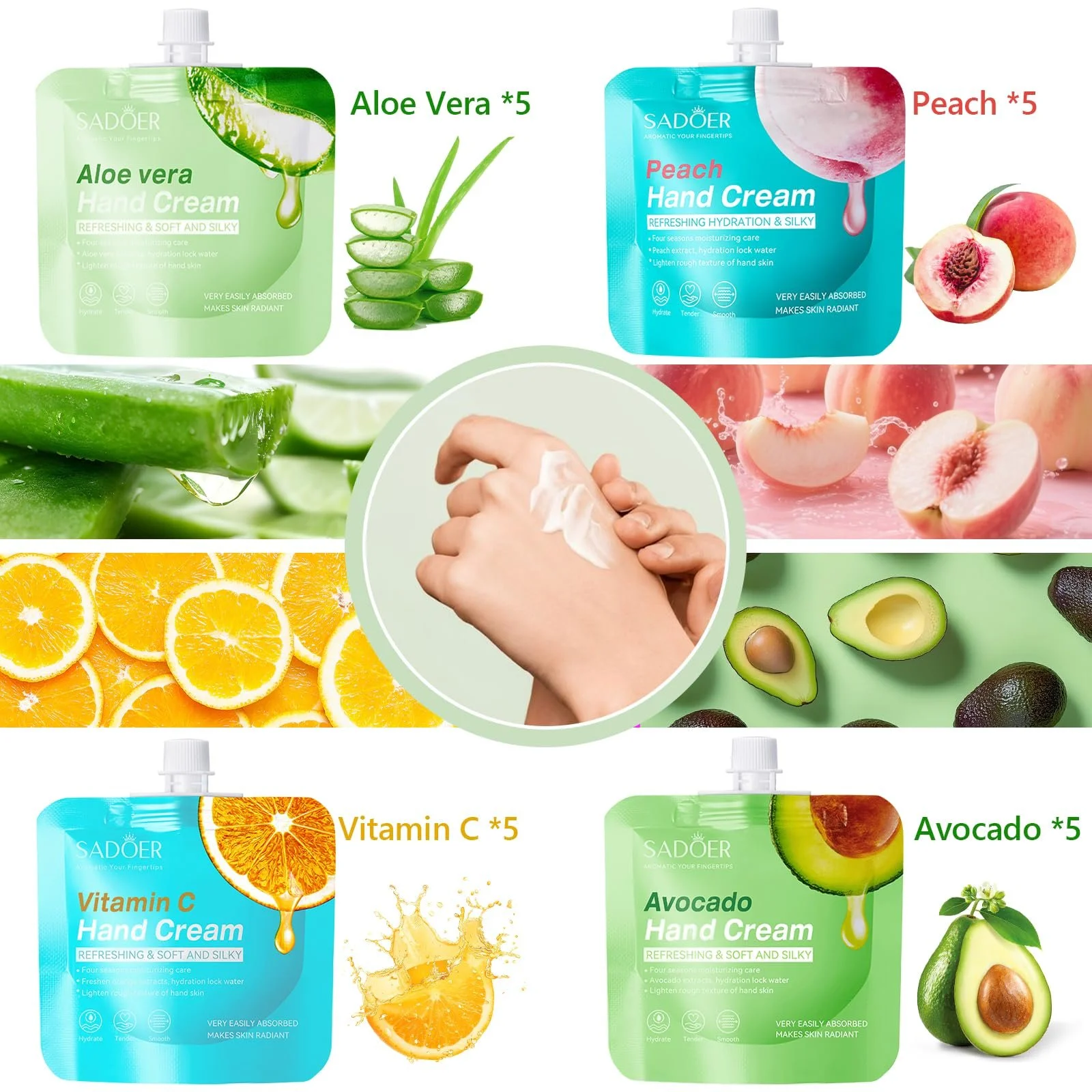 Крем для рук Набір міні кремів для рук Подарунковий набір 20 шт, фото №2