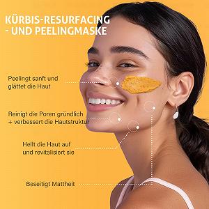 Маска для лица с тыквенными энзимами для осветления и отшелушивания кожи лица для удаления мертвой кожи, тусклых темных пятен, неровного тона кожи, расширенных пор и осветления кожи, подарок для нее synthetic.ua - Фото 1