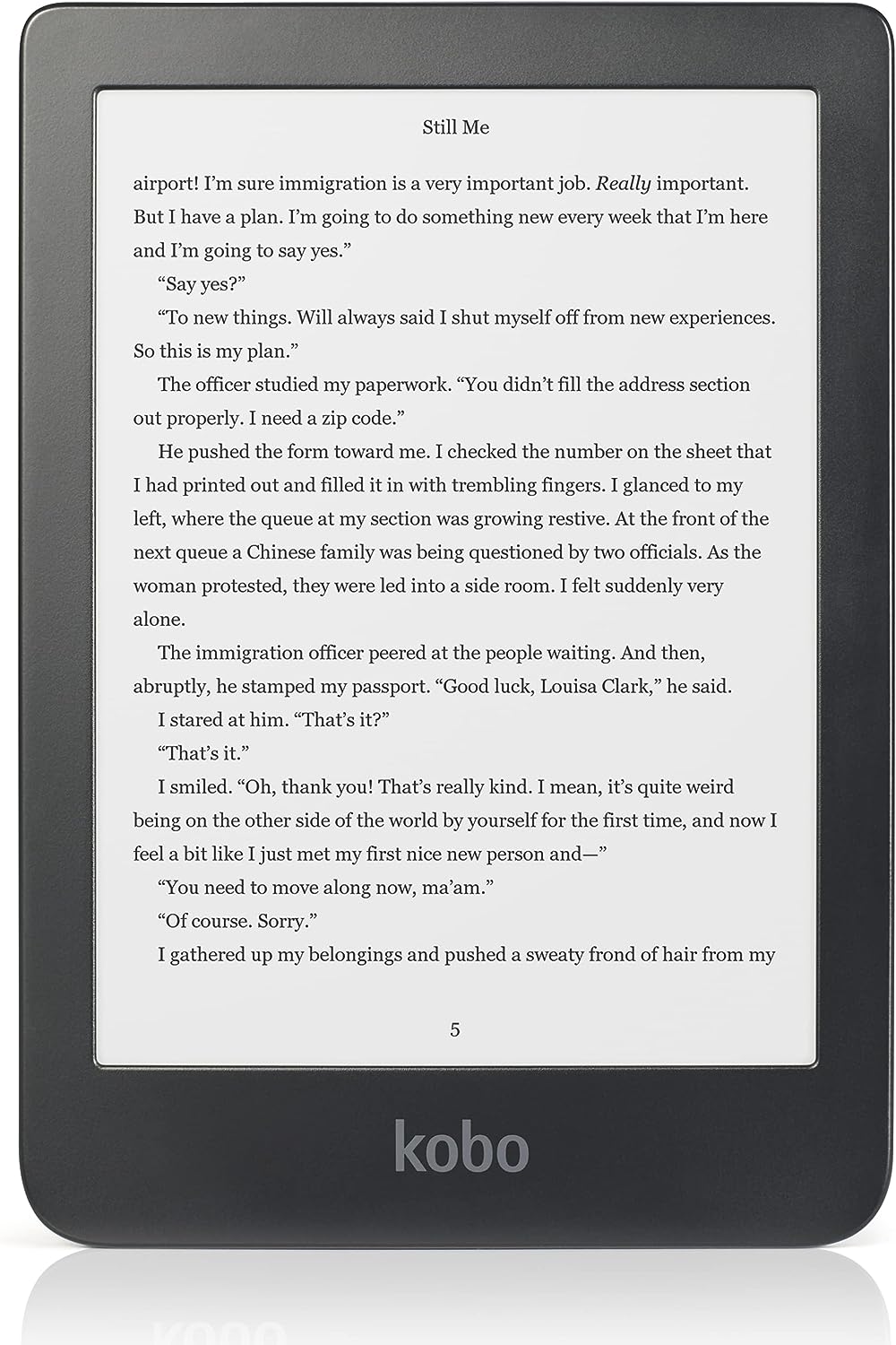 Електронна книга 6" Kobo Clara BW / 16ГБ / Wi-Fi / Bluetooth / Кольоровий сенсорний E-Ink екран (1442 х 1072) / Вологозахищеність IPX8 / Чорна, фото №1