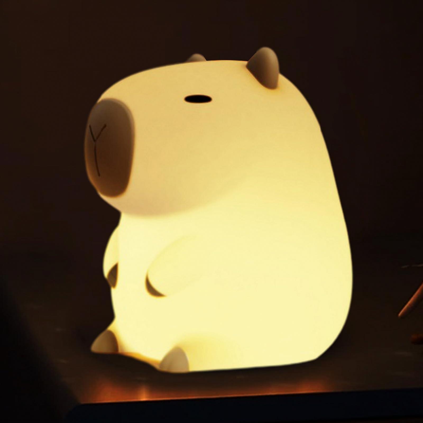 Ночник Capybara Силиконовый Светодиодный с Таймером Портативный USB Перезаряжаемый Сенсорный, фото №1