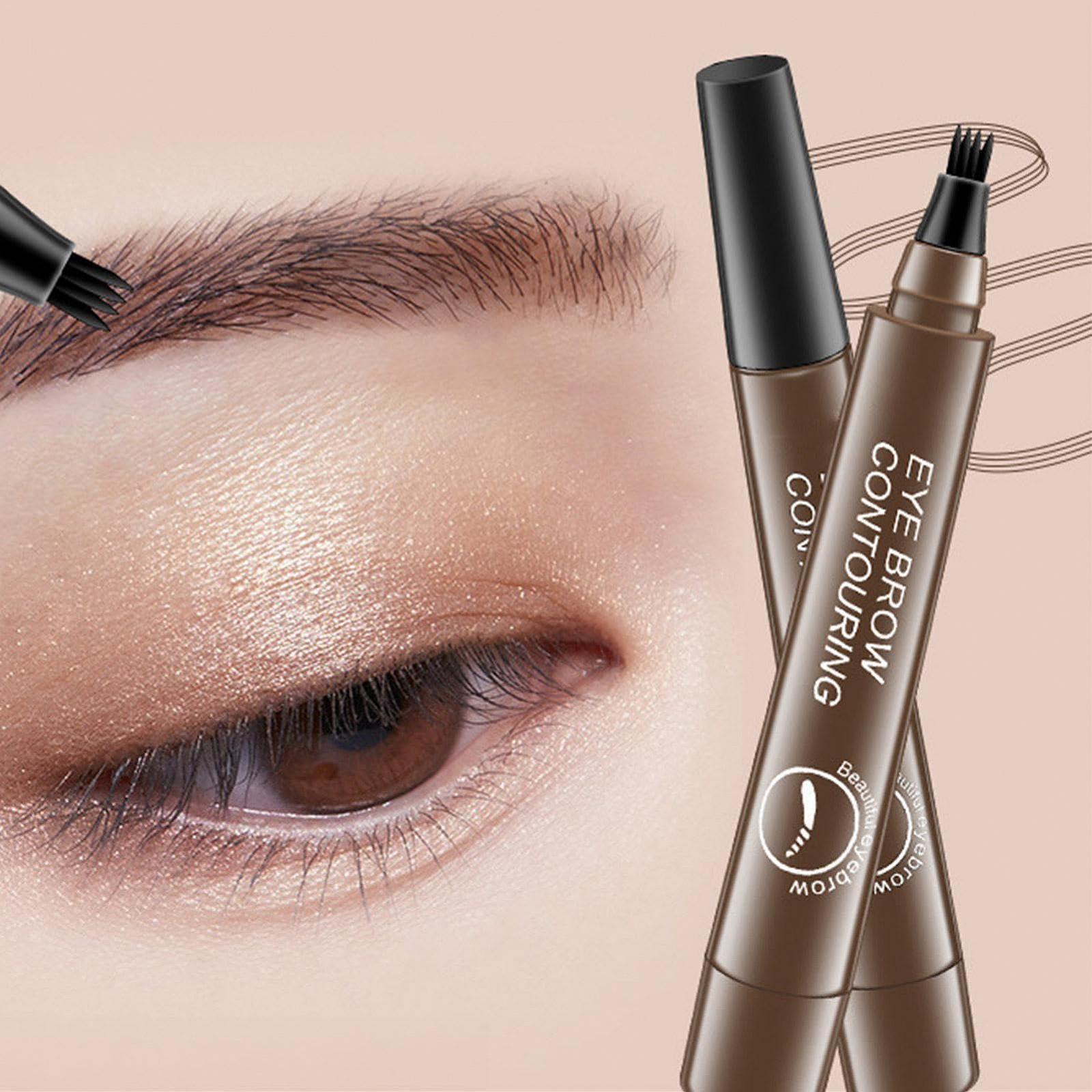 Олівець для брів Magic Waterproof 3D Microblading Contour Pen з 4-ма наконечниками, фото №3