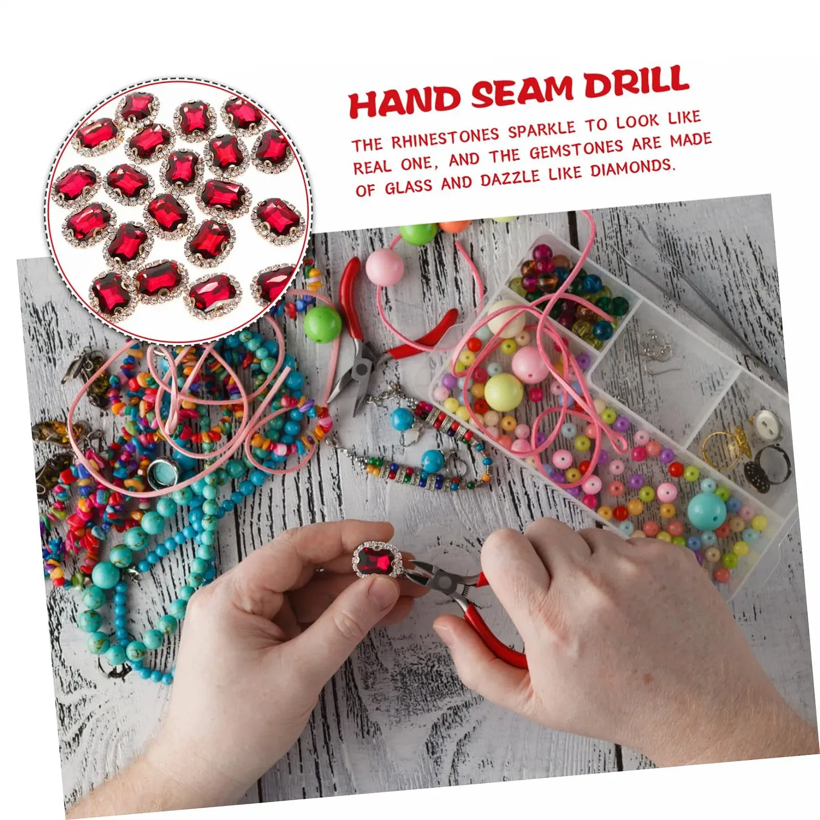 Стрази STOBOK для одягу 20 шт. Мідно-червоні, фото №2