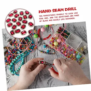 Стрази STOBOK для одягу 20 шт. Мідно-червоні synthetic.ua - Фото 1