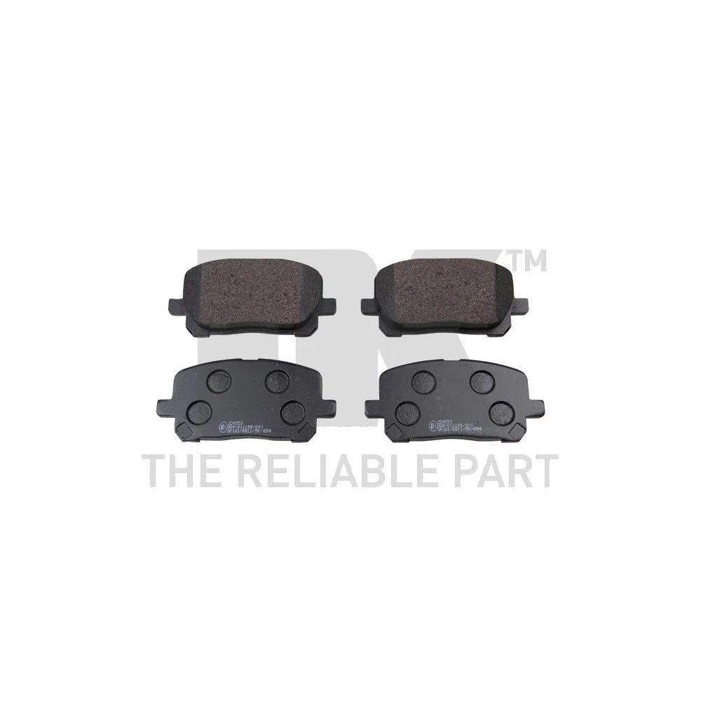 Комплект тормозных колодок NK 224553 для TOYOTA, передняя ось, фото №1