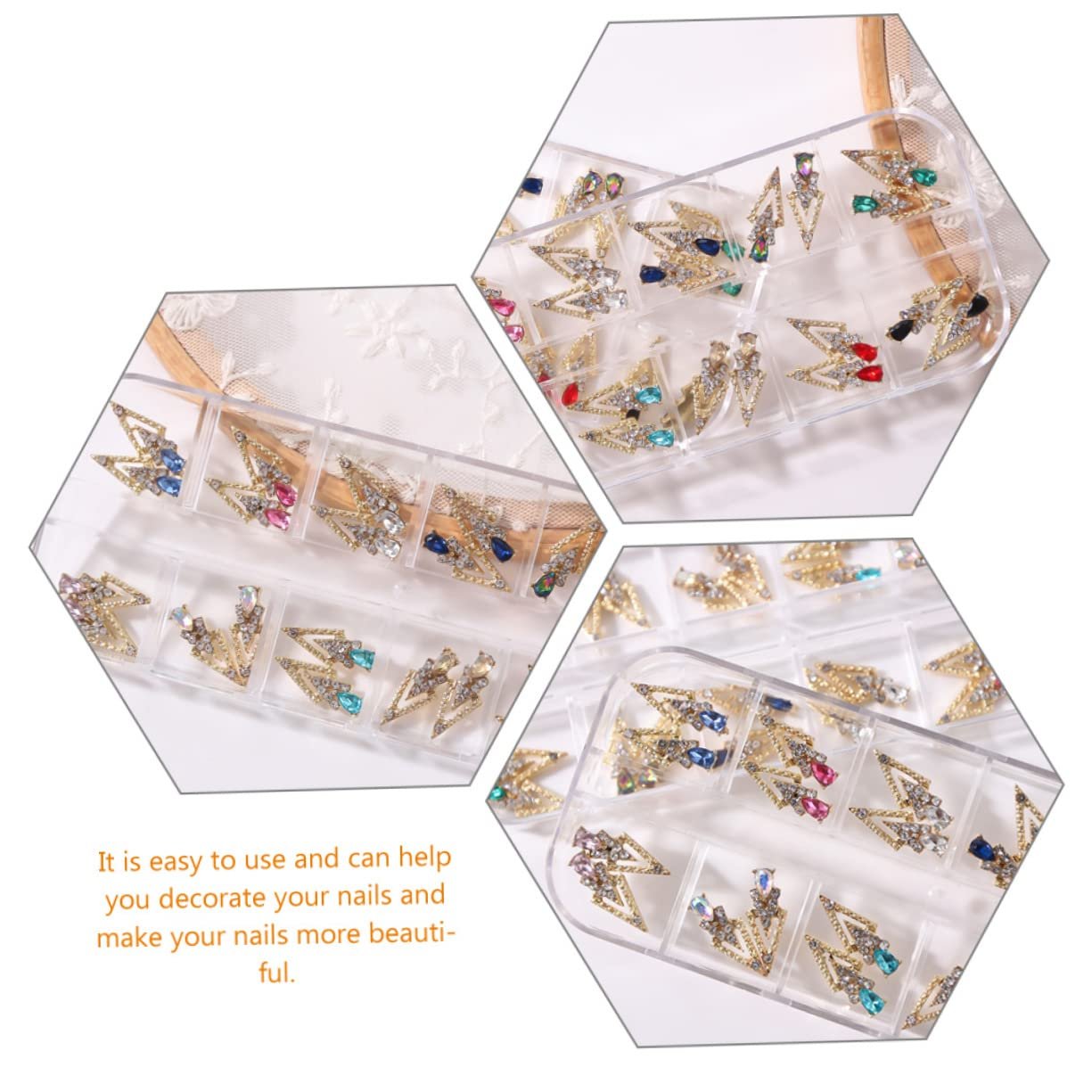 Украшение для ногтей, блестящие стразы для маникюра, фото №3