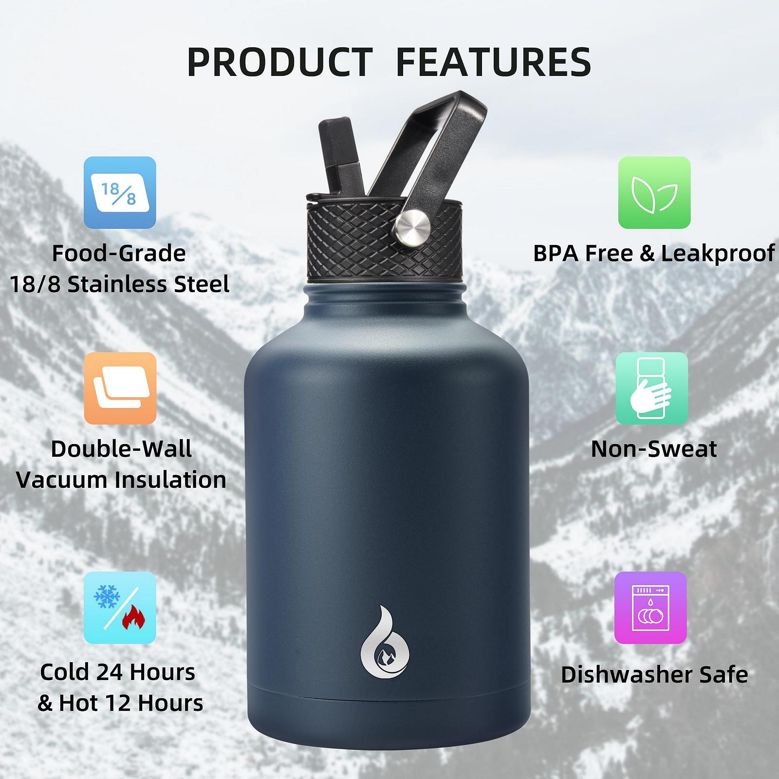 Термос BJPKPK Stainless Steel 1.5 л Navy Blue, фото №3 Термос BJPKPK Stainless Steel 1.5 л Navy Blue, фото №3