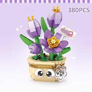 Конструктор Цветок MEIEST Мини Бонсай Суккулент Тюльпан synthetic.ua - Фото 1