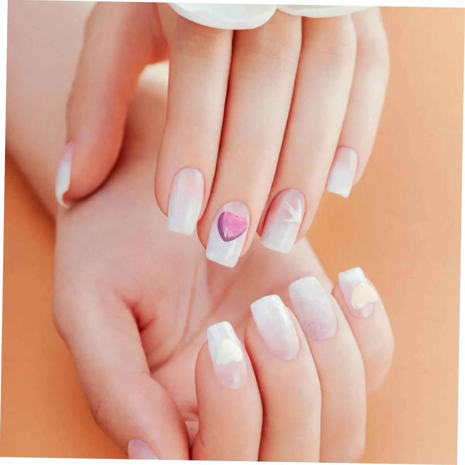 Стрази Серце Healvian Форма серця 100 шт, фото №8