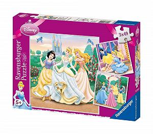 Пазл Ravensburger Disney Princess набор из 3 штук по 49 деталей - Фото 1