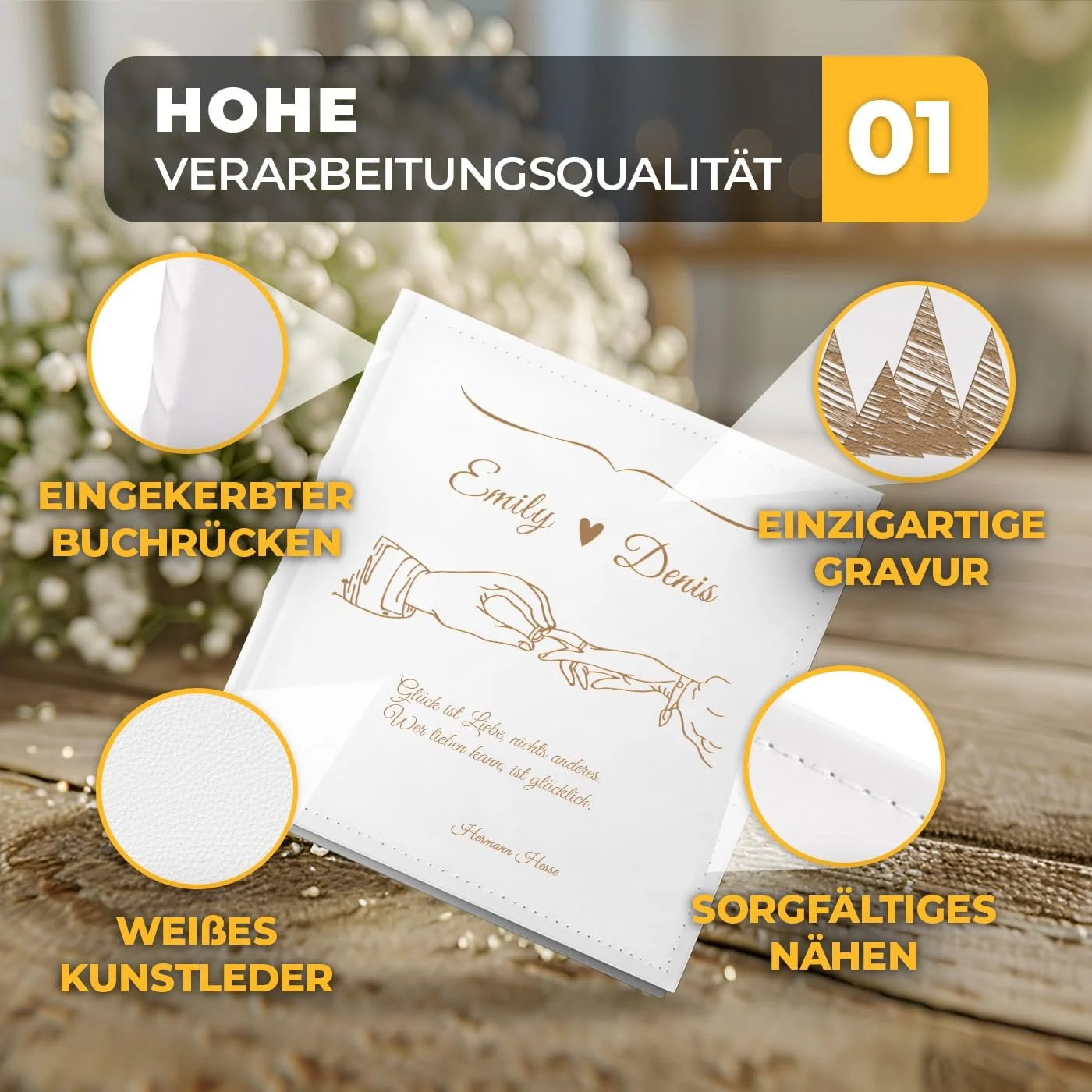 Альбом вкладыш Maverton с гравировкой - Фотоальбом для 200 фотографий 10 x 15 - 100 страниц - Размер: 21 x 22 см - Белый, фото №2 Альбом вкладыш Maverton с гравировкой - Фотоальбом для 200 фотографий 10 x 15 - 100 страниц - Размер: 21 x 22 см - Белый, фото №2