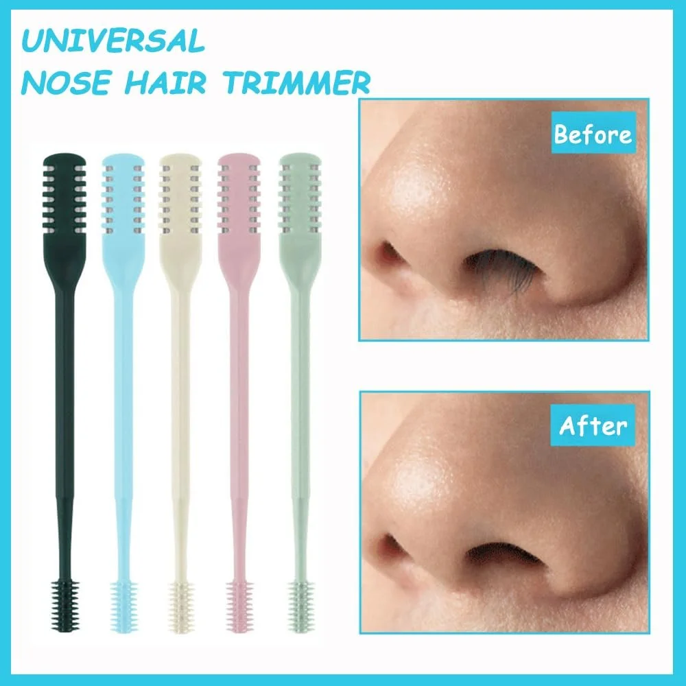 Тример для носа CHmiss 360° Роторний Набір з 5 2-в-1 Ручний Без електрики для жінок та чоловіків з коробкою для зберігання, фото №5