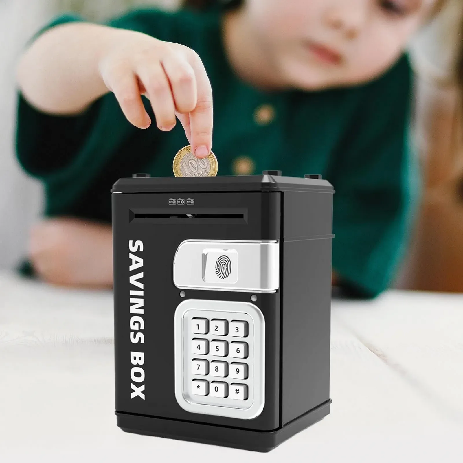 Скарбничка-банкомат Kids Safe електронна навчальна для дітей та підлітків, фото №6