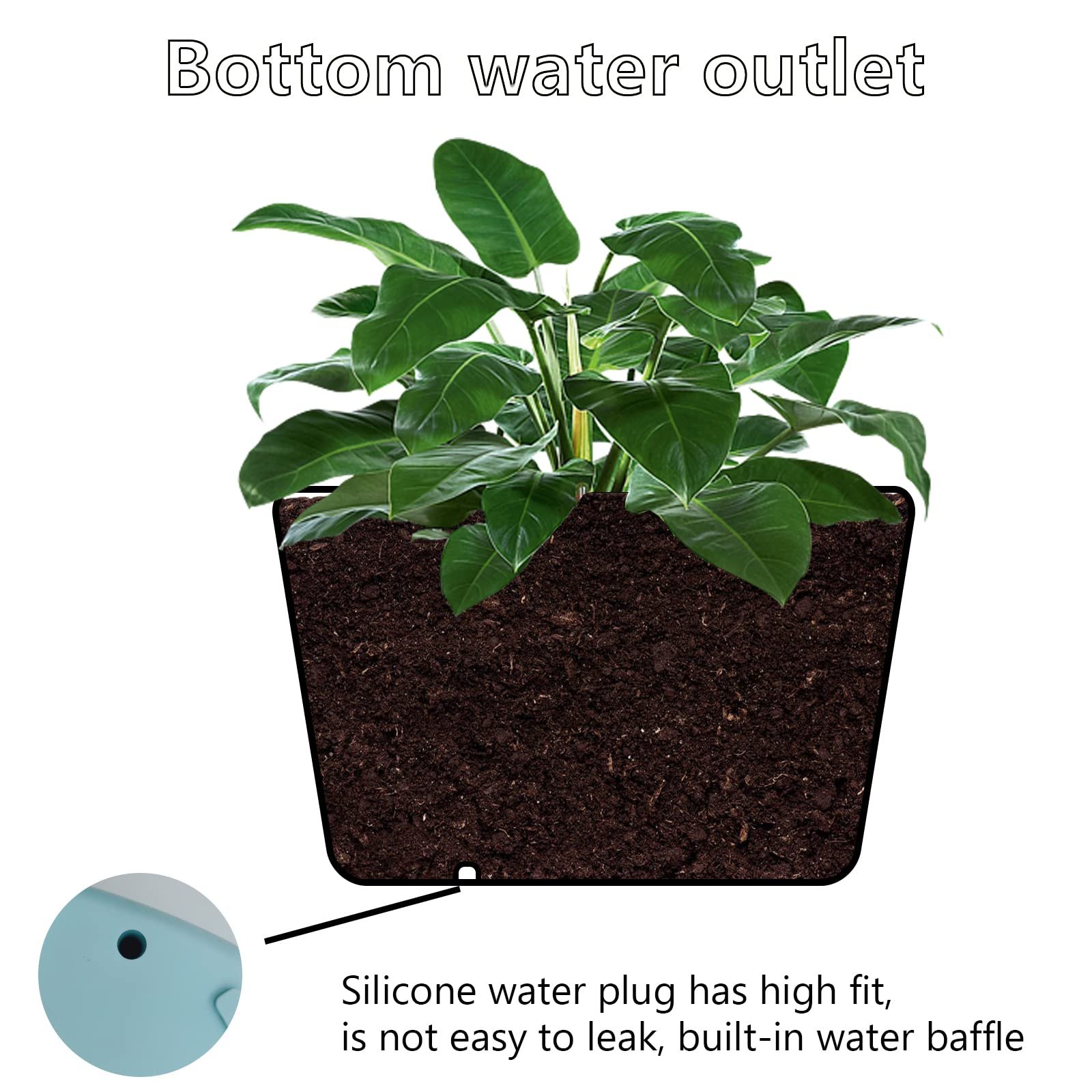 Набір підвісних горщиків 6 шт пластикові різнокольорові, фото №4