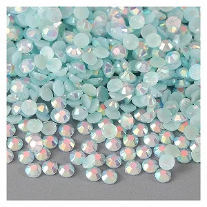 Стразы yaoqijie 4 мм AB Jelly 10000 шт. Cиний морской - Фото 1