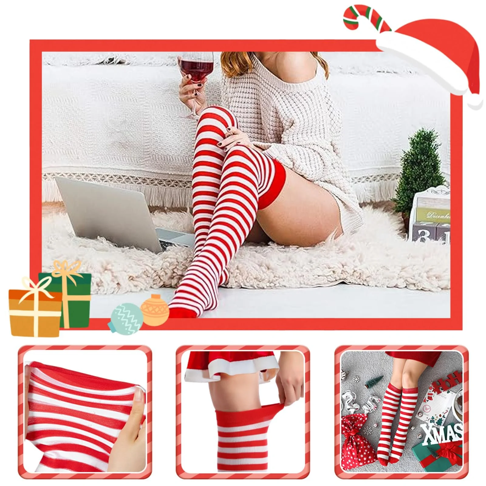 Смугасті шкарпетки (2 пари), фото №5