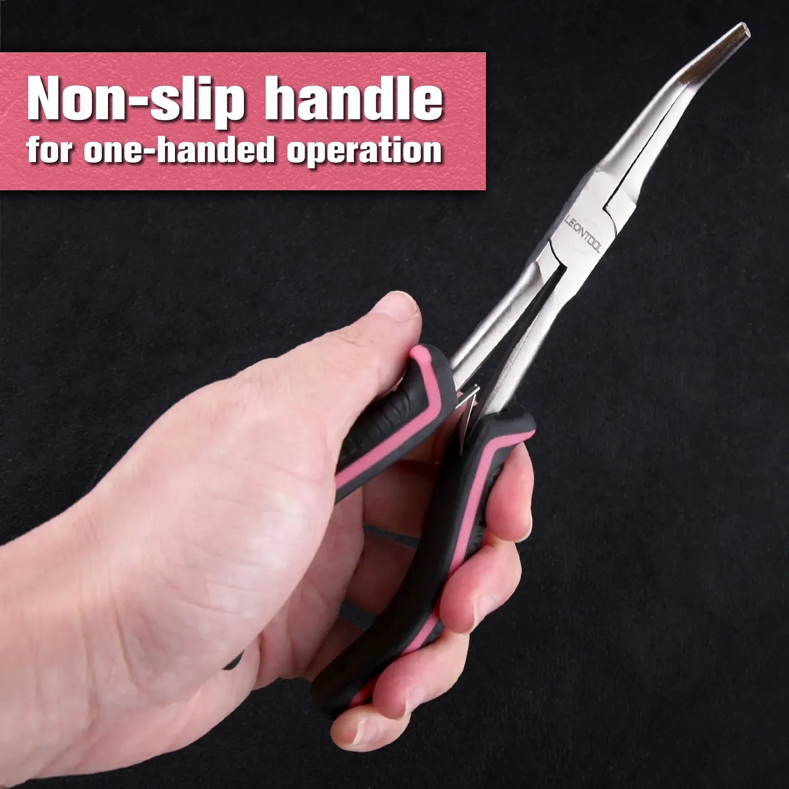 Длинногубцы LEONTOOL 2 x 7 дюймов, удлиненные, с гладкими губками, с длинной ручкой, изогнутые, для изготовления ювелирных изделий, обертывания проволоки и захвата предметов, фото №7 Длинногубцы LEONTOOL 2 x 7 дюймов, удлиненные, с гладкими губками, с длинной ручкой, изогнутые, для изготовления ювелирных изделий, обертывания проволоки и захвата предметов, фото №7