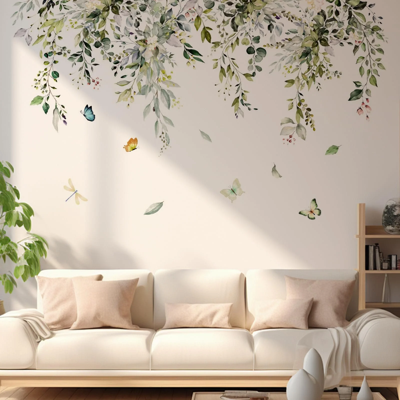 Наклейка на стіну Green Leaves & Hanging Vine 30 x 90 см, фото №5