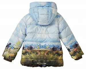 Куртка стеганная s.Oliver для мальчиков с капюшоном и принтом. synthetic.ua - Фото 1