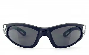 Сонцезахисні окуляри, Tribal Glasses, захищені від запотівання, вітрозахищені, небиткі, Black Angel - Фото 1