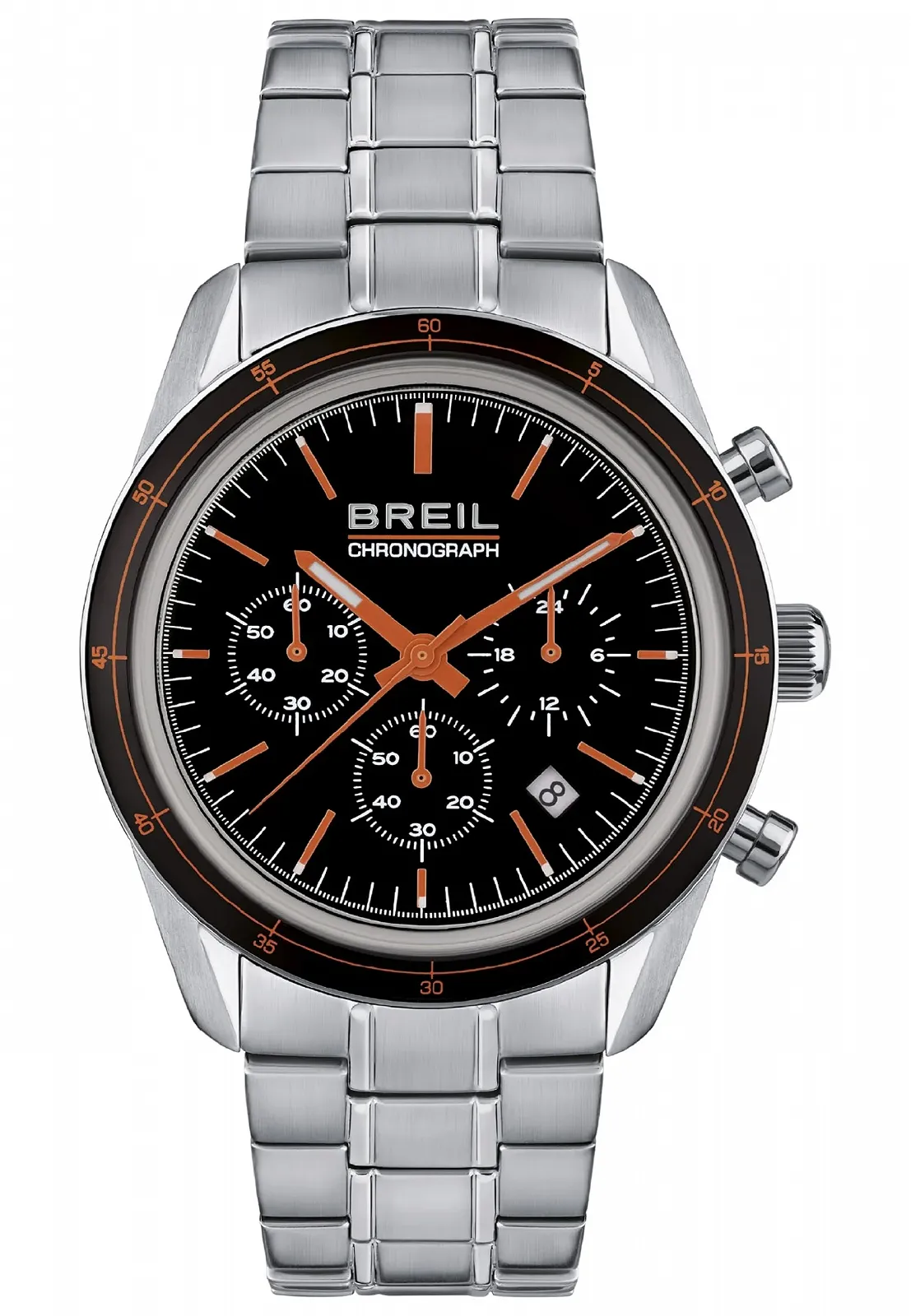 Годинник Breil Release Хроно Кварц Чорний Циферблат Срібний Браслет Сталь TW1897, фото №1 Годинник Breil Release Хроно Кварц Чорний Циферблат Срібний Браслет Сталь TW1897, фото №1